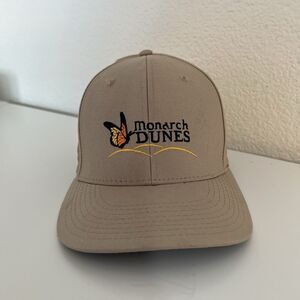 Monarch Dunes Hat Snapback Brown Khaki Cap Butterfly READ